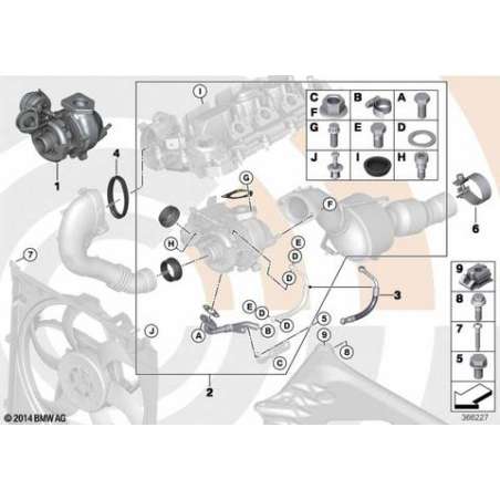Kit de montage de turbocompresseur