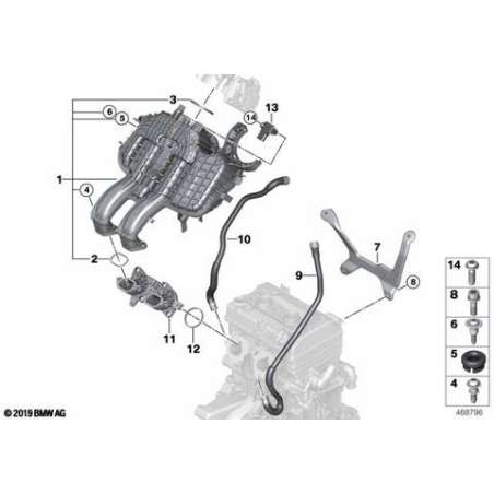 Raccord tuyau d'admission d'air