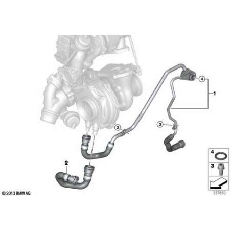 Conduite carter-cylindres - turbo