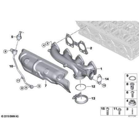 Ecran thermique collecteur échappement