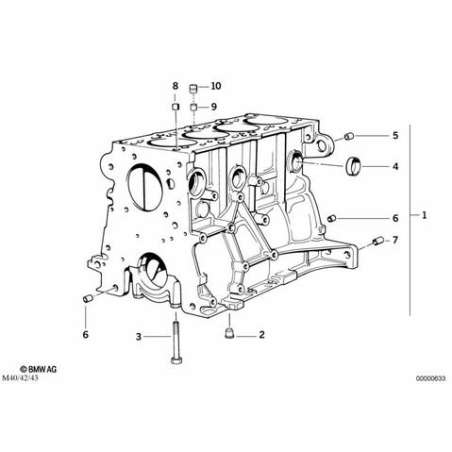 Bloc-moteur avec pistons