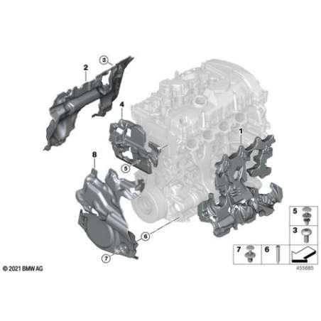 encapsulage du moteur gauche