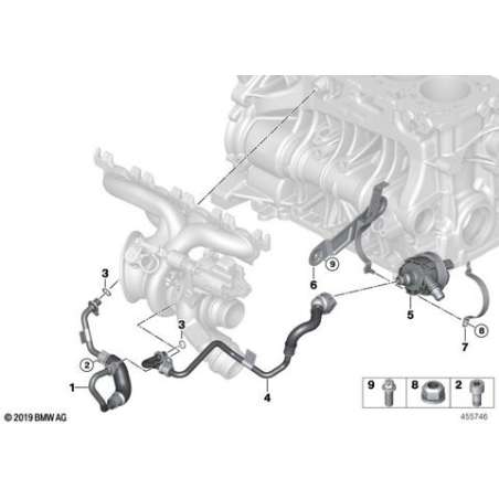 Conduite retour liqu.refr.turbocompress.