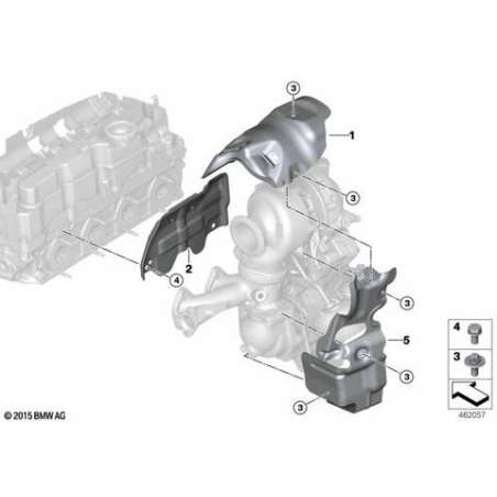 Ecran thermique sup. turbocompresseur
