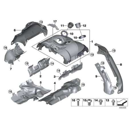 Ecran thermique sup. turbocompresseur