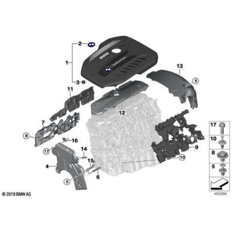 Recouvrement du moteur