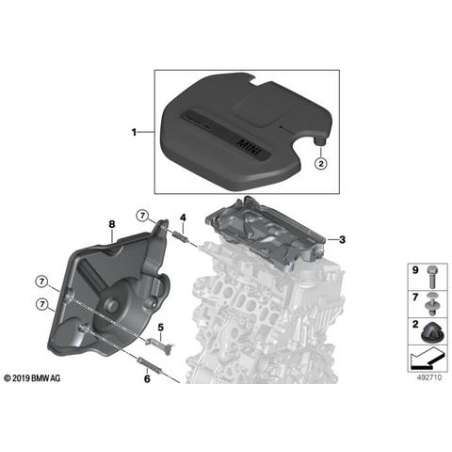 Recouvrement du moteur