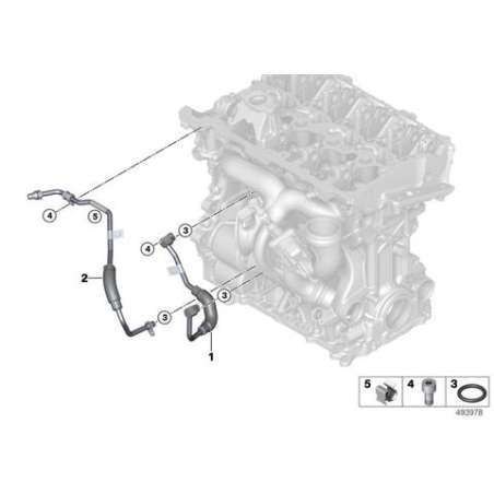Conduite turbocompresseur flexible