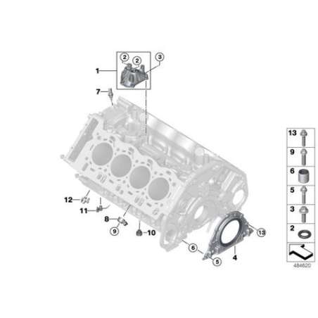 vis six-pans ronde autofreinante