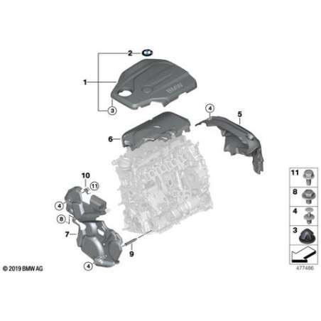 Recouvrement acoustique avant
