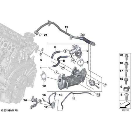 Refroidisseur de gaz d'échappement