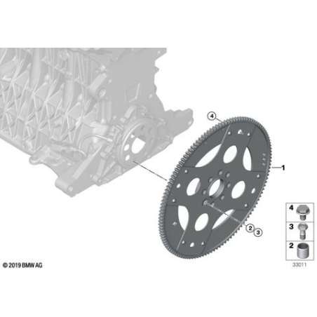 Volant moteur pour boite vt automatique