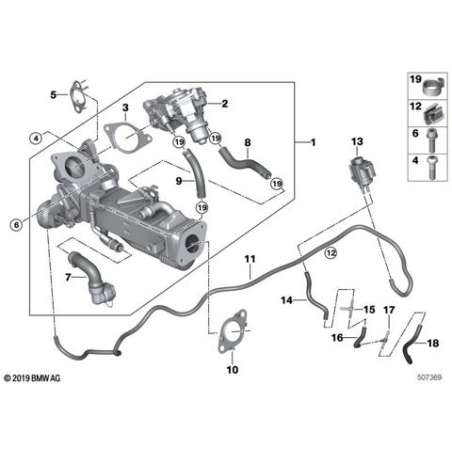 Refroidisseur de gaz d'échappement