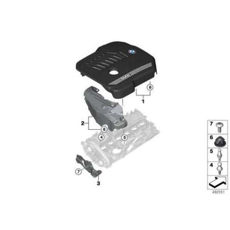 Recouvrement du moteur