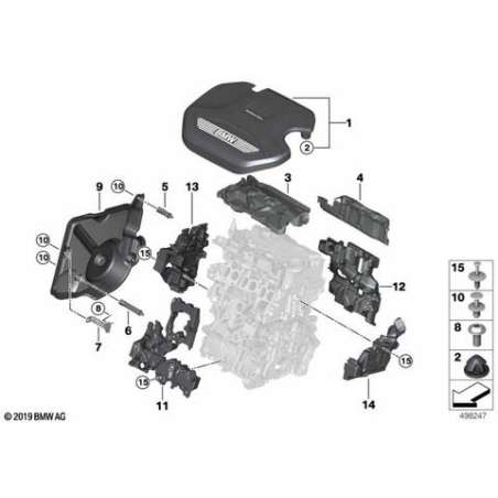 Recouvrement acoustique avant