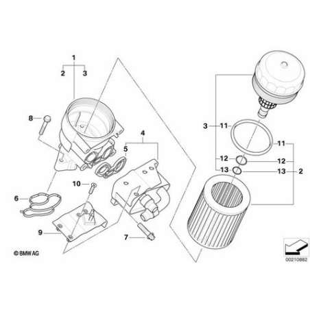 Kit cartouche de filtre à huile