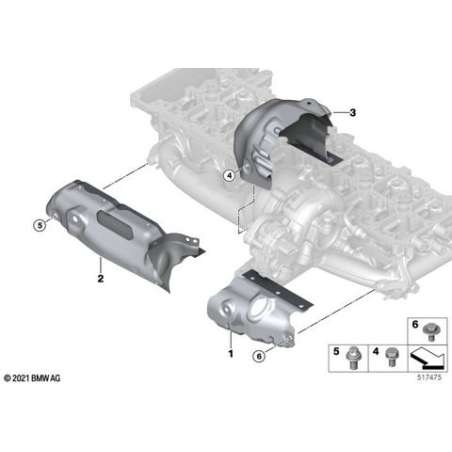 Ecran thermique collecteur échappement
