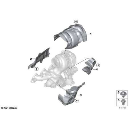 Bouclier therm.turbocompr.basse pression