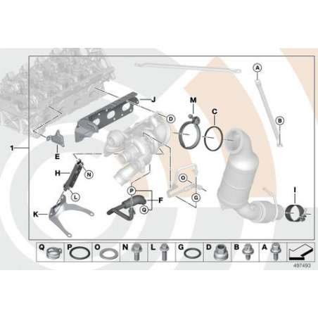 Kit de montage de turbocompresseur