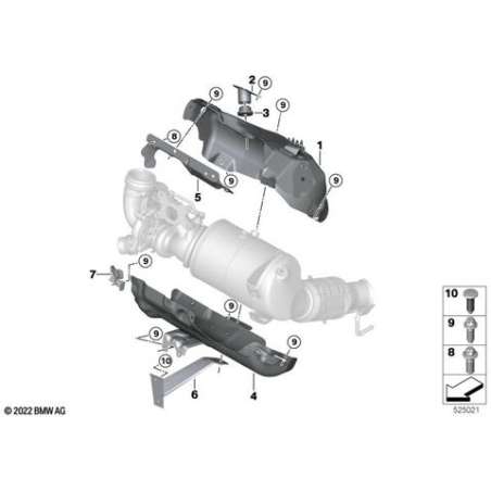 Ecran thermique collecteur échappement