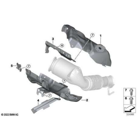 Ecran thermique sup. turbocompresseur