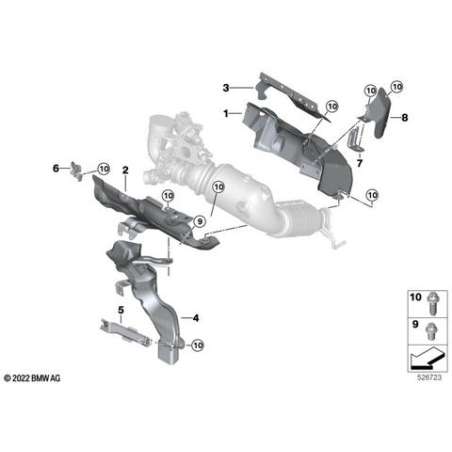 Ecran thermique collecteur échappement