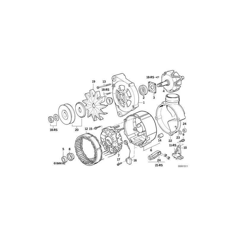 RP pièce reconditionnée alternateur