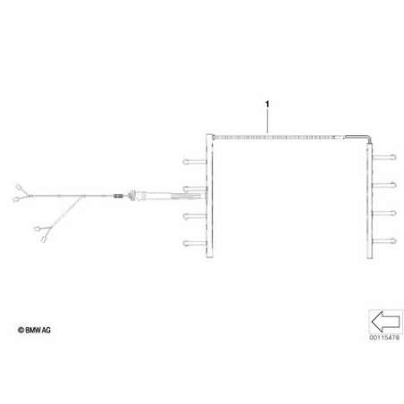 Faisc.de câbles,moteur,module injecteur