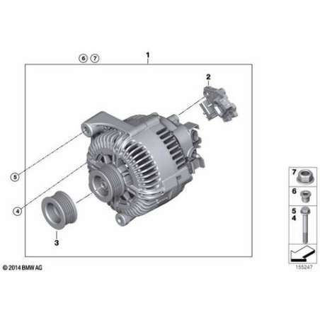 RP pièce reconditionnée alternateur