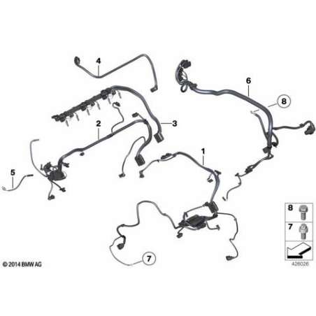 Faisceau capteurs moteur, module 1