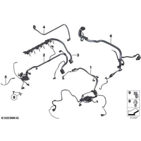 Faisceau capteurs moteur, module 1