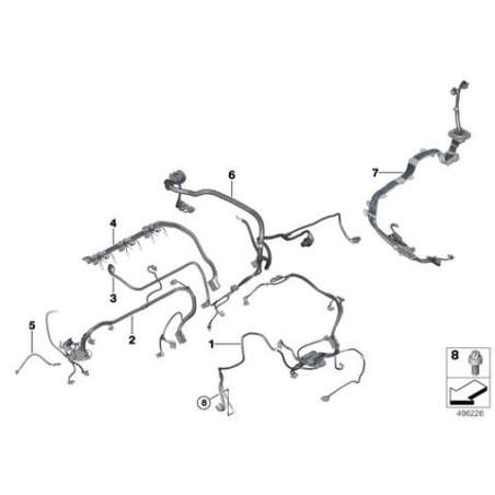 Faisceau capteurs moteur, module 1