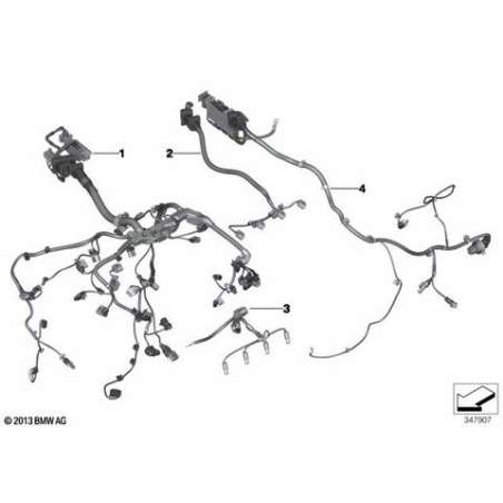 Faisceau de câbles moteur, module moteur
