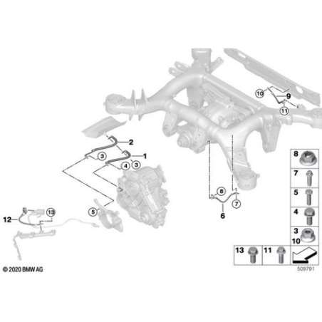 Bande d'antiparasitage pont arrière