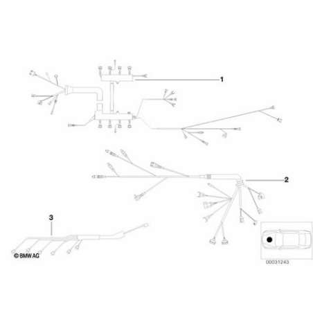 Faisc.de câbles,moteur,module injecteur