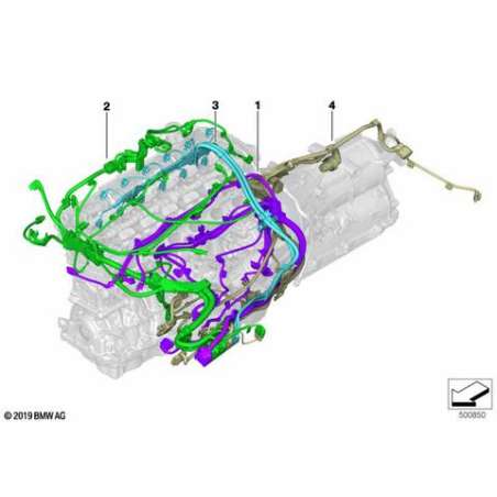 Faisceau capteurs moteur, module 2