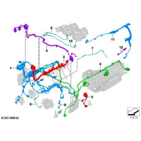 Faisceau capteurs moteur, module 1