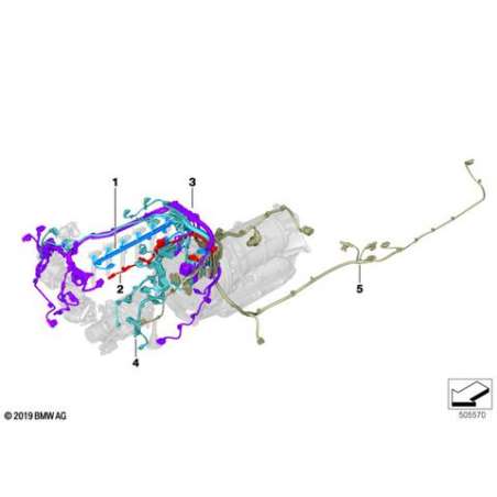 Faisceau de câbles module alim. moteur