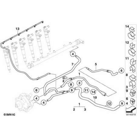 Conduite de retour de carburant