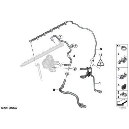 Conduite de retour de carburant