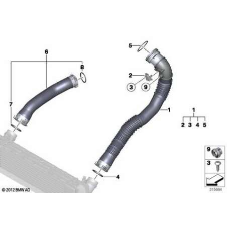 Conduit d'air de suralimentation