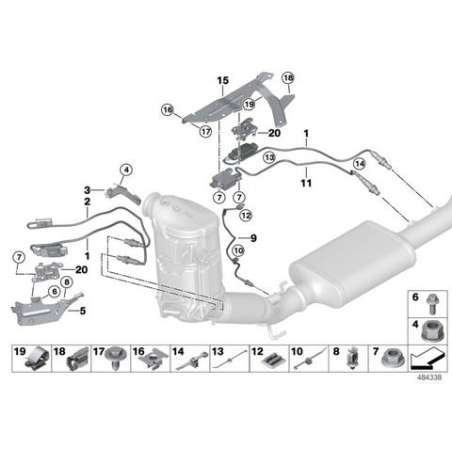 Support sonde de lambda