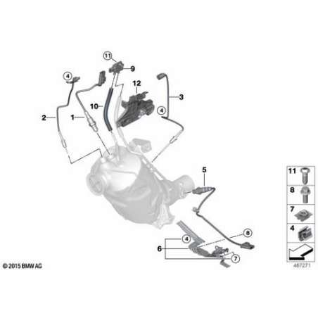 Sonde de température, gaz d'échapement