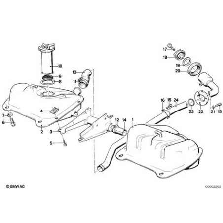 Transm.de tube plong.p.reserv.metallique