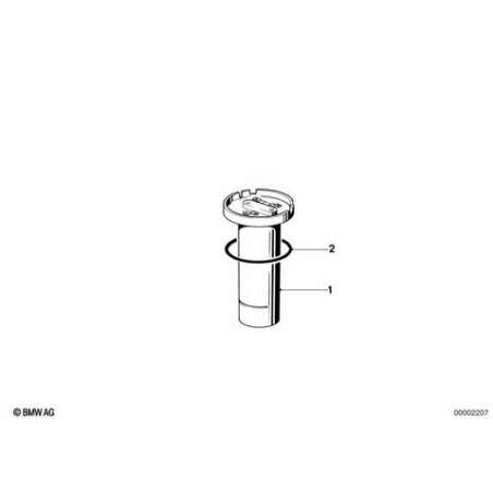 Transm.de tube plong.p.reserv.metallique