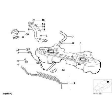 Bouchon de réservoir à clef