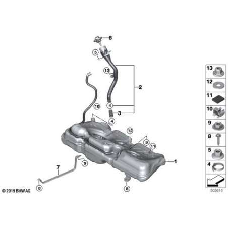 Tube de remplissage matière plastique