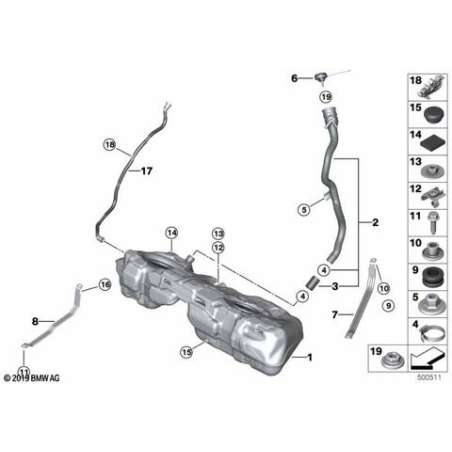 Tube de remplissage matière plastique