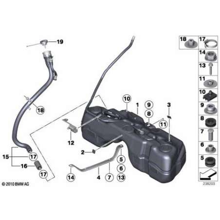 Tube de remplissage matière plastique