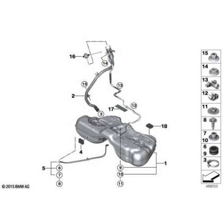 Reservoir de carburant plastique